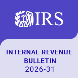 Highlights of Internal Revenue Bulletin 2026-31 – July 27, 2026