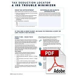 2025 Tax Organizer Form-Fill PDF - 6 Pages