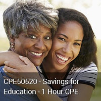 CPE50520 - Savings for Education - 1 Hour CPE